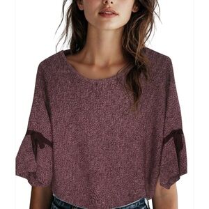 NY Collection Women's Blouse in Maroon